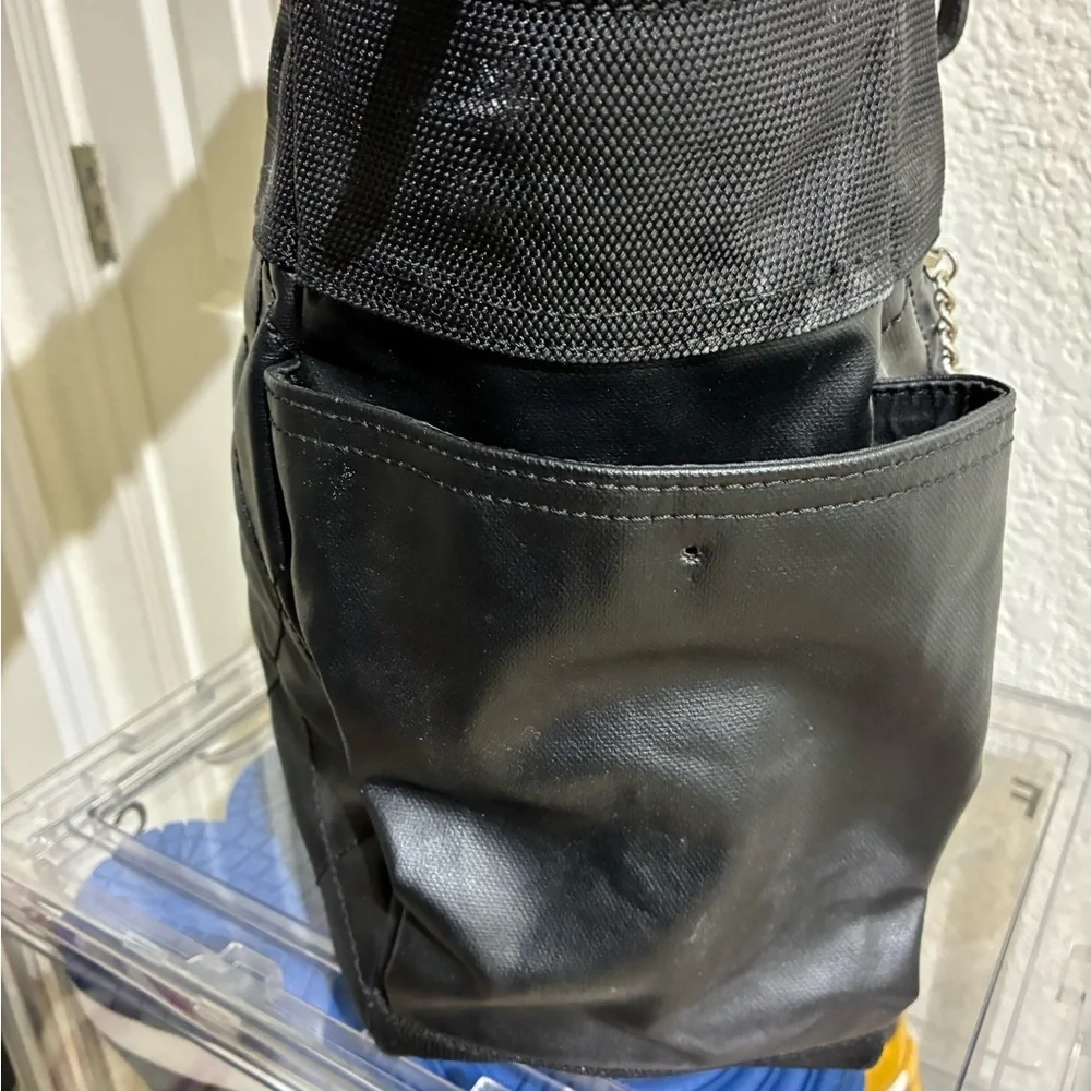 Black Quilted Tote Bag - Picture 3 of 7